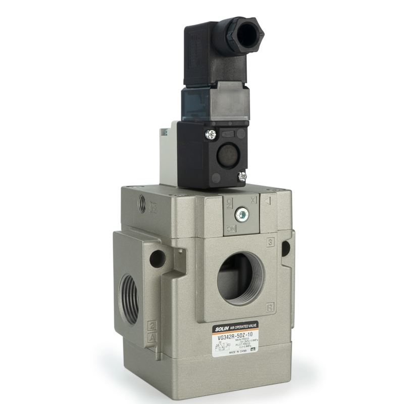 VG342 Siri 3-Way Pilot Pengendalian Injap Solenoid Poppet
