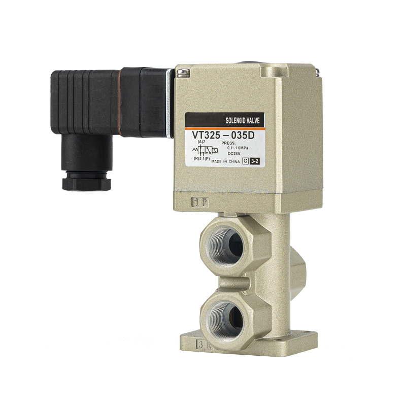 VT325 3 Port Solenoid Valve/ Jenis Poppet Dikendalikan Terus